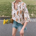 Print Loose-fit Short-sleeve Shirt