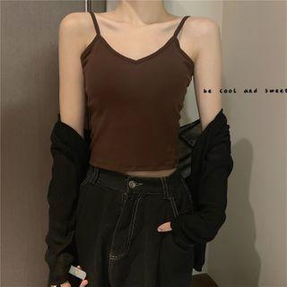 Plain Cut-out Camisole Top