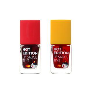 Tonymoly - Lip Sauce Tint (samyang Hot Edition) #01 Hot Red