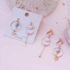 Asymmetrical Hot Balloon & Cloud Drop Earring