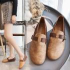 Faux Leather Color Block Loafers