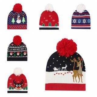 Christmas Print Knit Beanie