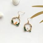 Non-matching Alloy Rabbit & Carrot Dangle Earring 1 Pair - Hook Earring - One Size