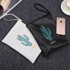 Cactus Faux Leather Clutch