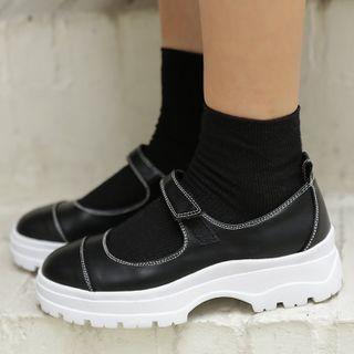 Platform Lug-sole Mary Janes Shoes