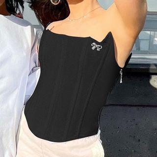 Bow Detail Corset Top