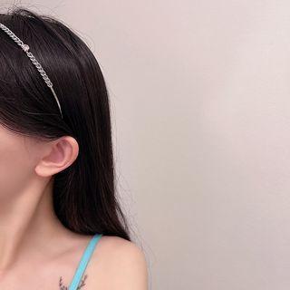 Chained Headband Silver - One Size