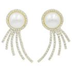 Pearl-accent Cocktail Earrings (gold) One Size
