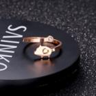 Pig Open Ring Rose Gold - One Size