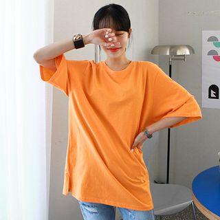 Tall Size Colored Roundneck Boxy T-shirt