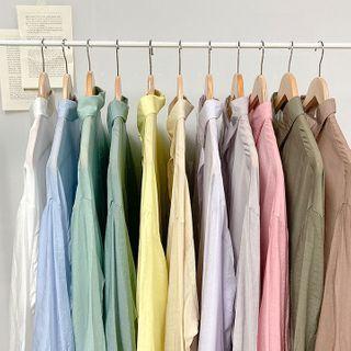 See-though Long Shirt In 11 Colors