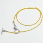 Two-tone Hoop Chain Necklace