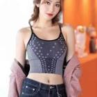 Star Print Knit Camisole Top