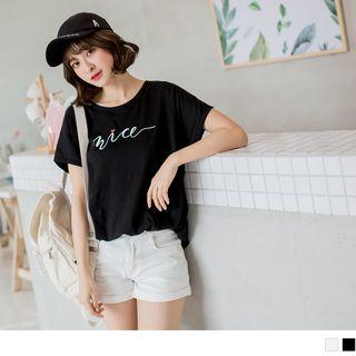 Loose-fit Letter Print T-shirt