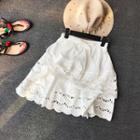 Drawstring Eyelet-lace Skirts