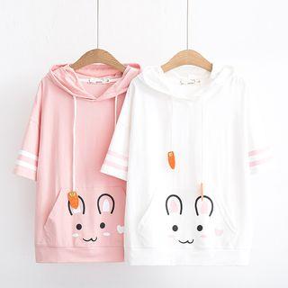 Animal Short-sleeve Hoodie