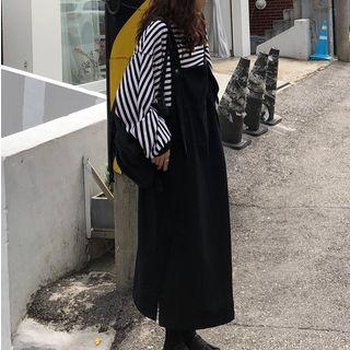 Striped Sweatshirt / Midi Jumper Dress