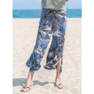 Cropped Foliage Pants