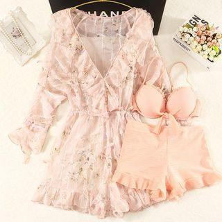 Set: Ruffle Bikini + Dress