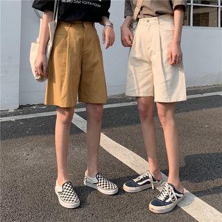 Rolled-up Wide Leg Shorts