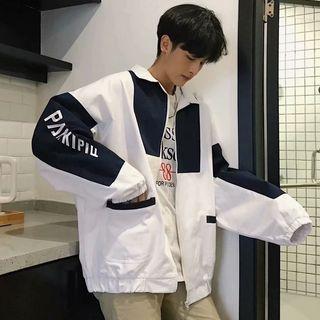 Color Panel Long-sleeve Jacket