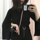 Slit Bell Long-sleeve T-shirt
