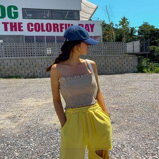 Colored Smocked Tube Top