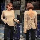 Slit-back Slim-fit T-shirt