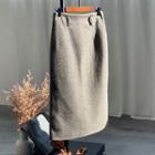 Straight-cut Midi Skirt