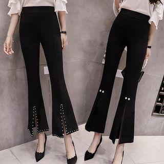 Embellished Boot-cut Pants