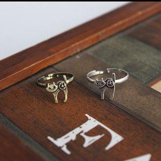 Alloy Cat Open Ring