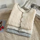 Eyelet Slim-fit Crop Blouse