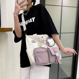 Pvc Panel Pinned Tote Bag