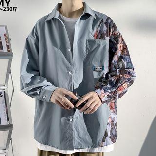 Cartoon Panel Shirt Jacket