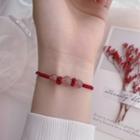 Beaded Bracelet Bracelet - Red - One Size
