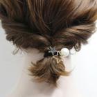 Faux Pearl Alloy Star Hair Tie As Shown In Figure - One Size