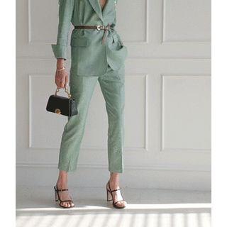 Flat-front Straight Leg Dress Pants
