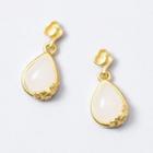 925 Sterling Silver Dangle Earrings Gold - One Size