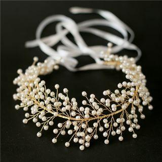 Wedding Faux Pearl Branches Headband
