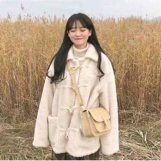 Toggle Fleece Loose-fit Coat