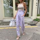 Button-fly High-waist Pants