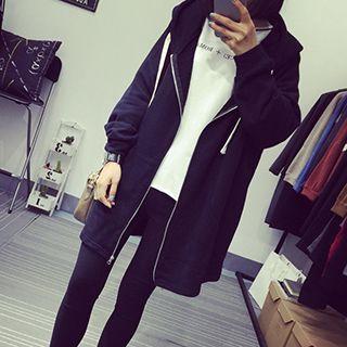 Longline Zip Hoodie