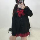 Bow Tie Buttoned Jacket