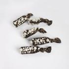 Faux Pearl Knotted Hair Tie Leopard - One Size
