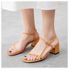 Chunky Heel Strappy Roman Sandals