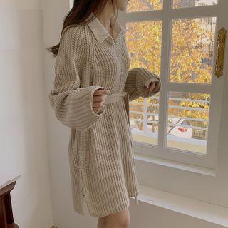 Mini Sweater Dress / Mini A-line Shirtdress