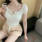 Halter-neck Camisole Top / Short-sleeve T-shirt / Shorts