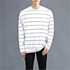 Stripe-patterned T-shirt