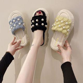 Ball Accent Platform Sandals