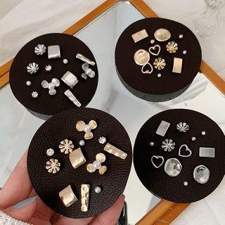 Set Of 6: Retro Alloy Earring (assorted Designs)